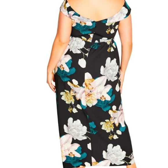 City Chic Off Shoulder Floral Dress - Picture 2 of 13